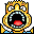 Bart Unabridged Bart blowing cheeks on glass icon