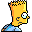 Bart Unabridged Bart looking over his shoulder icon