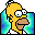 Folder Blue Green Homer icon