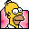 Folder Pink Homer icon