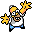 Homertopia Homer reaching up icon